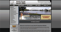 Desktop Screenshot of prairiecountysheriff.org